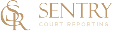 Sentry Court Reporting Logo